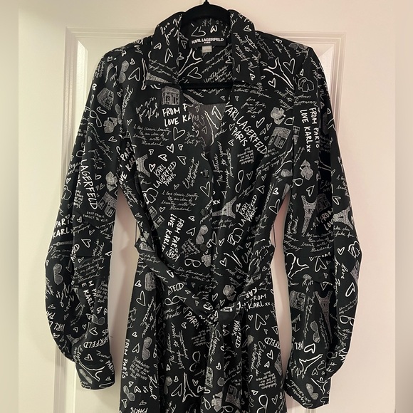 Karl Lagerfeld Paris Print Dress - Picture 3 of 6